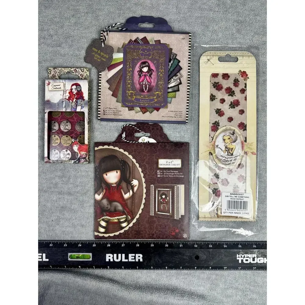 santoro‎ gorjuss paper craft bundle decoupage card kit scrapbook ephemera set